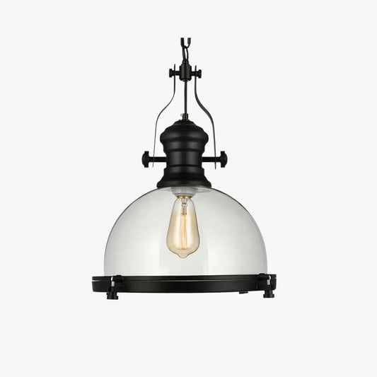 Industrial Retro Black Pendant Light Metal Living Room