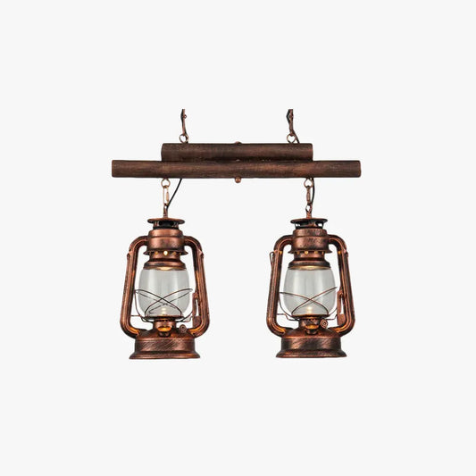 Industrial Brass/Copper Pendant Light Metal Glass Bedroom