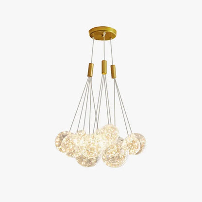 Designer Clear Pendant Light Glass Bubble Dining Room