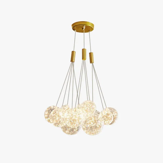 Designer Clear Pendant Light Glass Bubble Dining Room