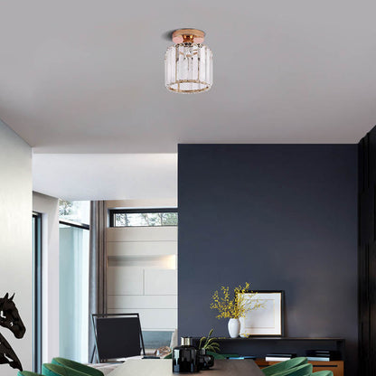 Modern Black/Gold/Silver Ceiling Light Metal Acrylic Bedroom