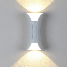 Modern Curved Outdoor Wall Mounted Led Lights Courtyard