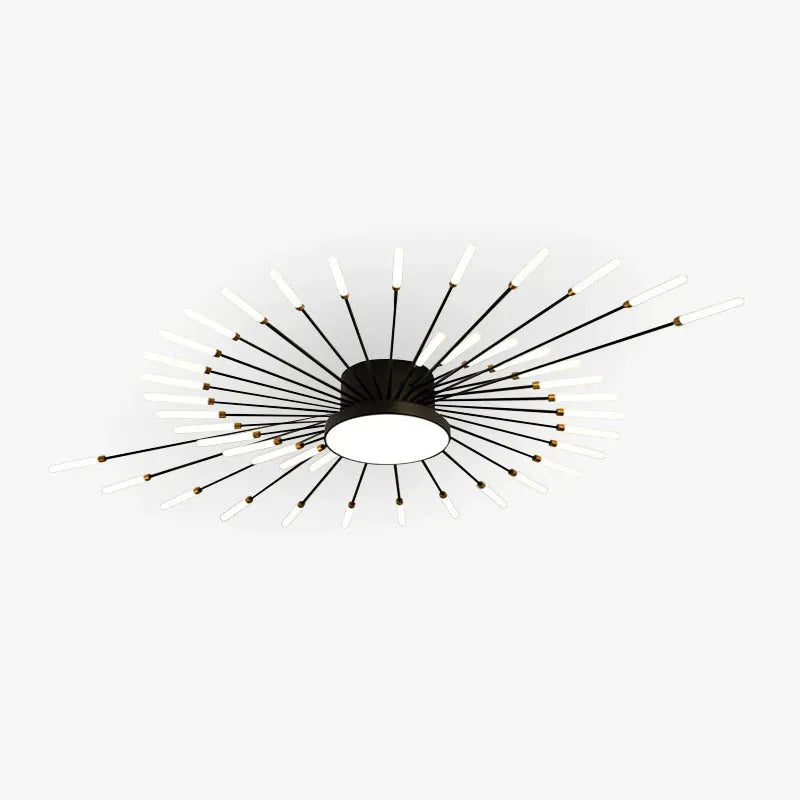 Minimalist Metal Acrylic Gold/Black Ceiling Light Bedroom