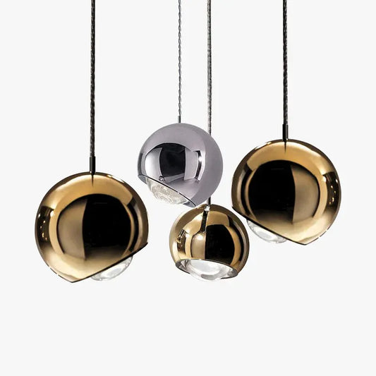 Modern Gold/Silver Pendant Light Metal Acrylic Children's Room