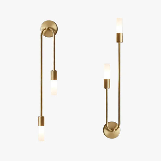 Modern Gold Wall Light Metal Linear Bedroom