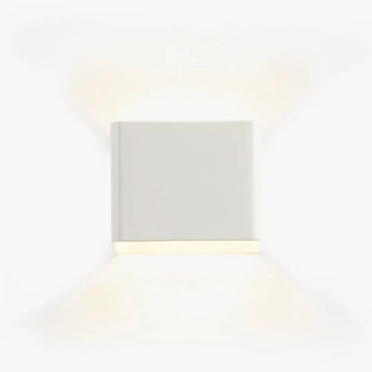 Morandi Black/Green/White Wall Lamp Metal Square Study Room