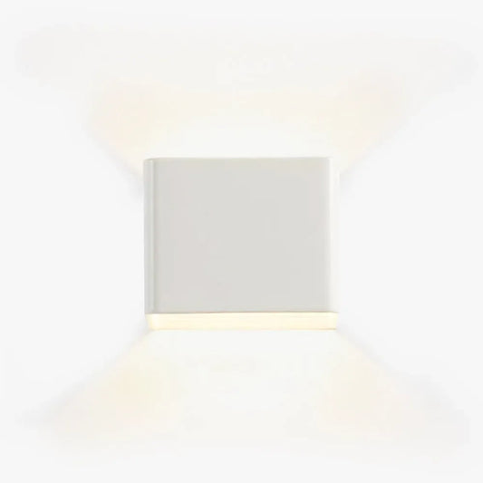 Morandi Black/Green/White Wall Lamp Metal Square Study Room