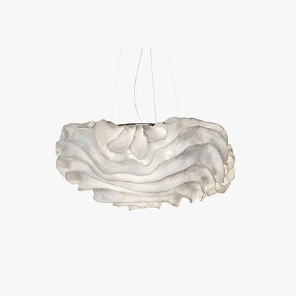 Art Decor White Pendant Light Metal Cloudy Bedroom