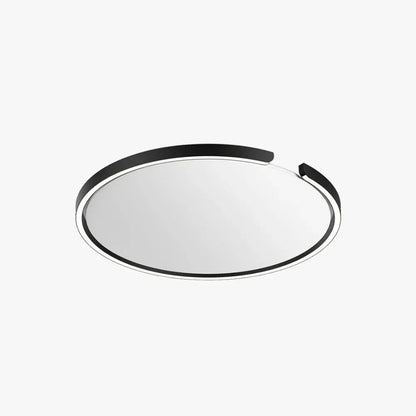 Modern Black/White Ceiling Light Metal Round Living Room