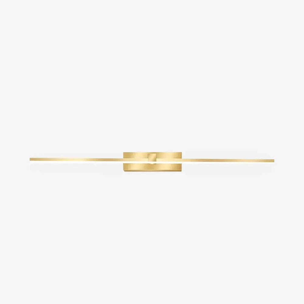 Modern Gold Wall Lamp Metal Acrylic Linear Living Room