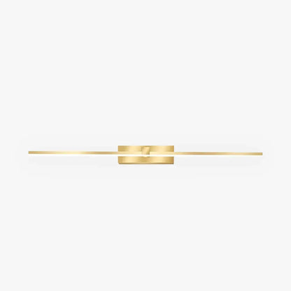 Modern Gold Wall Lamp Metal Acrylic Linear Living Room