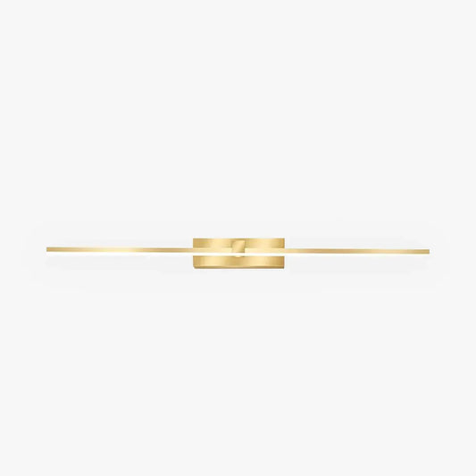 Modern Gold Wall Lamp Metal Acrylic Linear Living Room