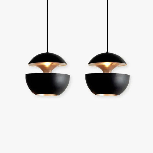 Modern White/Black Pendant Light Metal Globular Kitchen Island