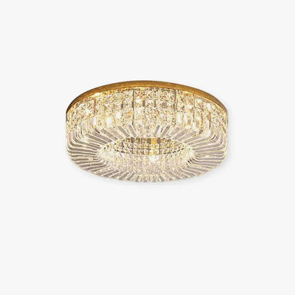 Royal Chrom/Gold Ceiling Light Metal Crystal Round Bedroom