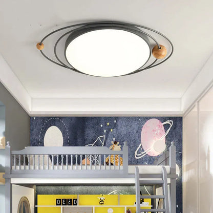 Modern 5 Colour Ceiling Light Metal Planet Children's Room