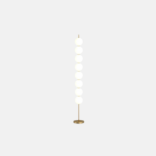 Modern White Floor Lamp Metal Cylindrical  Living Room