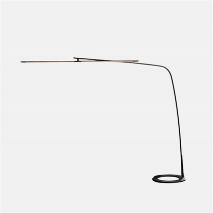 Modern Black Floor Lamp Metal Arched Living Room