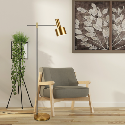 Royal Gold Floor Lamp Metal Linear Living Room