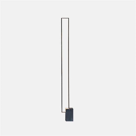 Geometric Black Floor Lamp Metal Linear Living Room