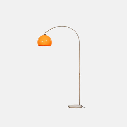 Modern Arc Floor Lamp with Globe Shade