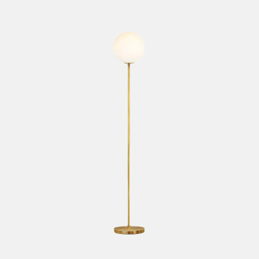 Minimalist Gold Floor Lamp Metal Linear Living Room