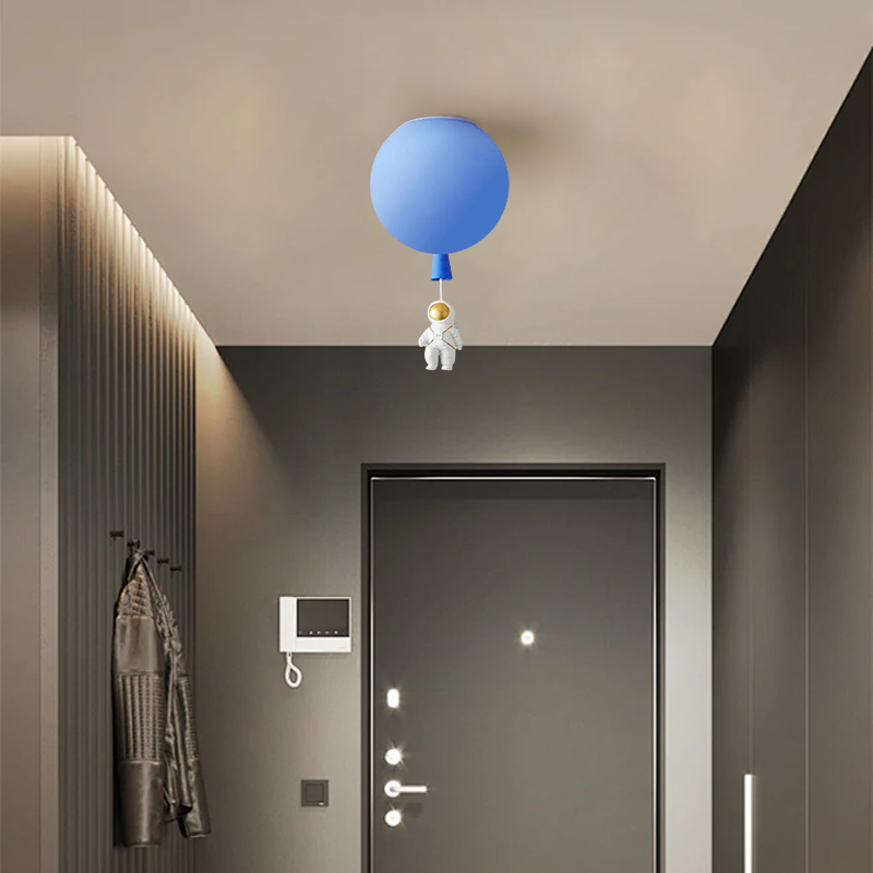 Designer Ceiling Light Acrylic Astronaut Balloon Children's Room