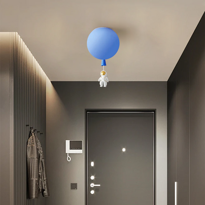 Designer Ceiling Light Acrylic Astronaut Balloon Children's Room