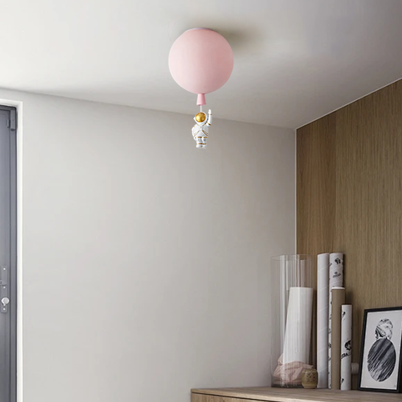 Designer Ceiling Light Acrylic Astronaut Balloon Children's Room