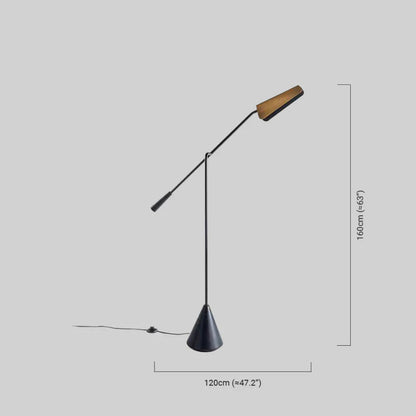 Minimalist Black Floor Lamp Metal Marble Linear Bedroom