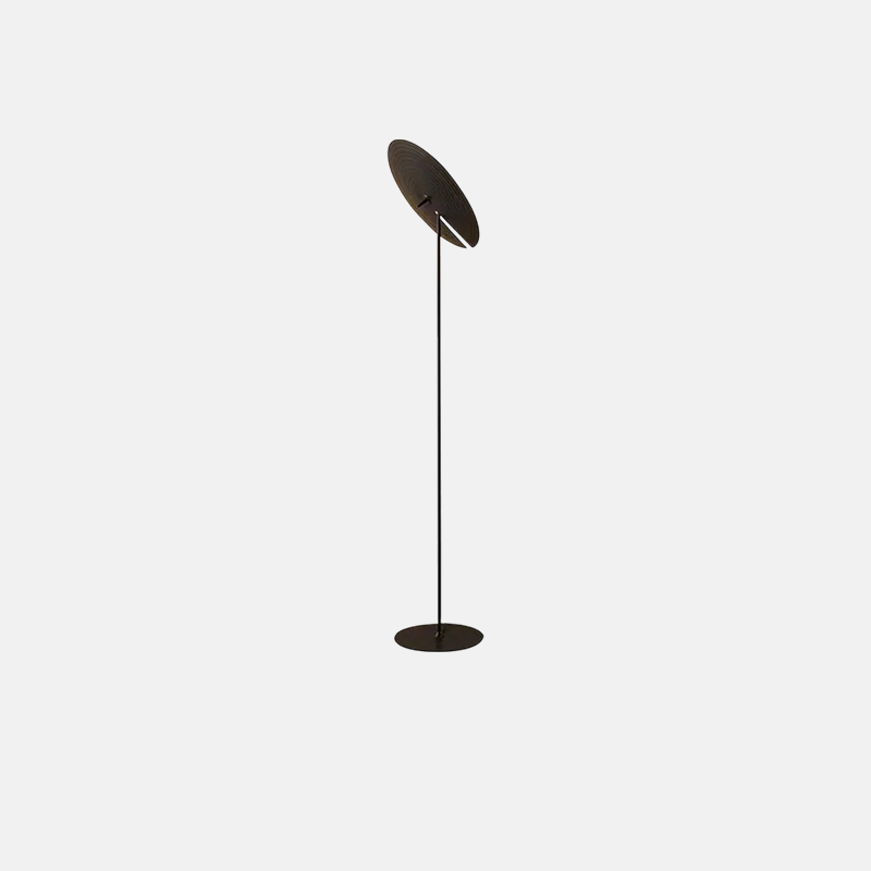 Modern Black Floor Lamp Table Lamp Metal Round Living Room