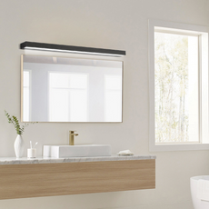 Minimalist Black Linear Wall Light Bathroom