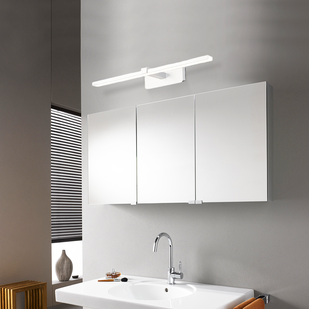 Modern White Wall Lamp Acrylic Linear Bathroom