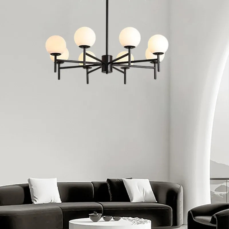 Modern  Black Gold  Pendant Light Metal Bubble Bedroom