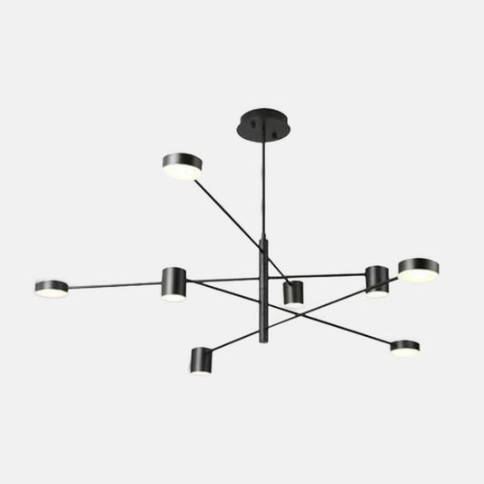 Minimalist Black/Gold Pendant Light Metal Dendritic Living Room