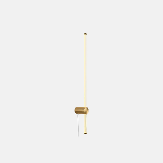 Minimalist Gold Wall Lamp Metal Acrylic Linear Copper Nickel Dining Room