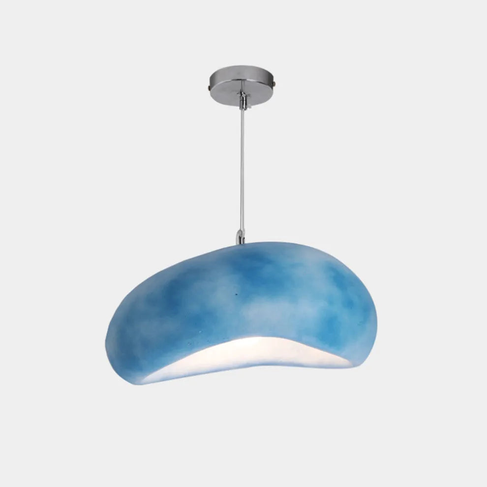 Modern Blue Pendant Light Bread Shape 