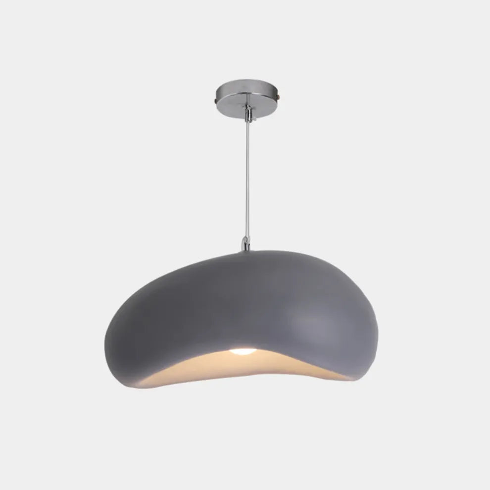 Modern Gray Pendant Light Bread Shape 