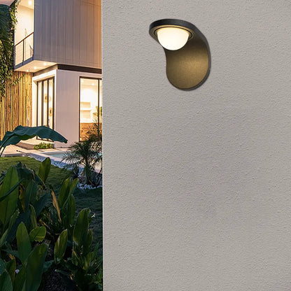 Modern Black Wall Lamp Acrylic Uneven Garden