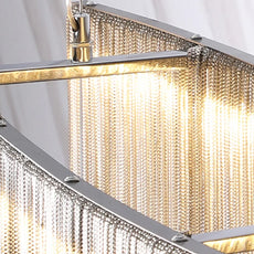 Royal Silver Pendant Light Tassel