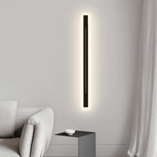 Minimalist Linear Black Wall Lamp Living Room