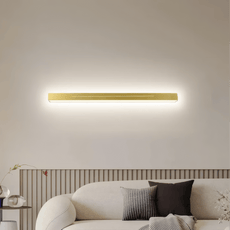 Minimalist Linear Gold Wall Lamp Living Room