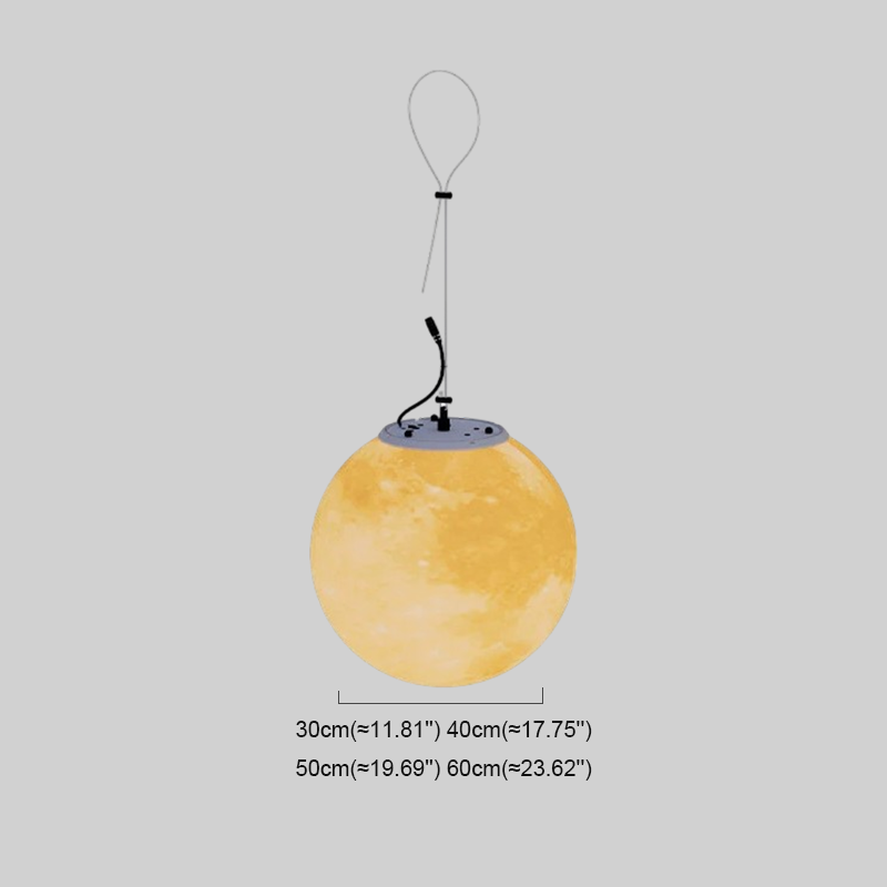 Nordic Yellow Pendant Light  Waterproof PE Resin LED Outdoor