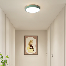 Nordic Green Ceiling Light Round Corridor 