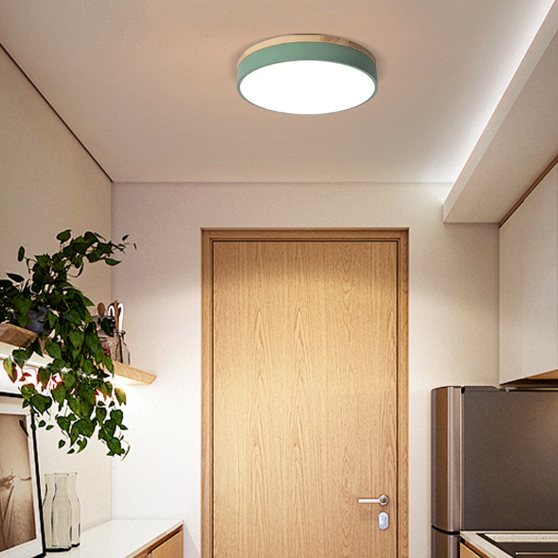 Nordic Green Ceiling Light Round Kitchen