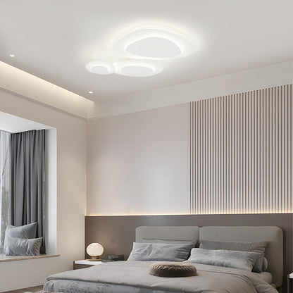 Minimalist White Ceiling Light Metal Children's Room