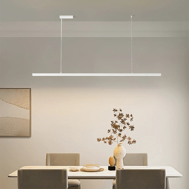 Modern White/Black Pendant Light Metal Glass Kitchen