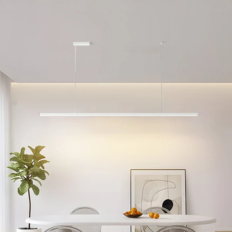 Modern White/Black Pendant Light Metal Glass Kitchen