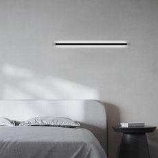 Minimalist Black Linear Wall Lamp  Bedroom
