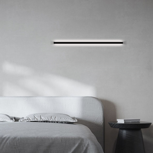 Minimalist Black Linear Wall Lamp  Bedroom