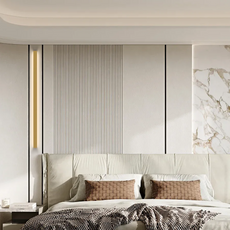 Minimalist Gold Linear Wall Lamp  Bedroom